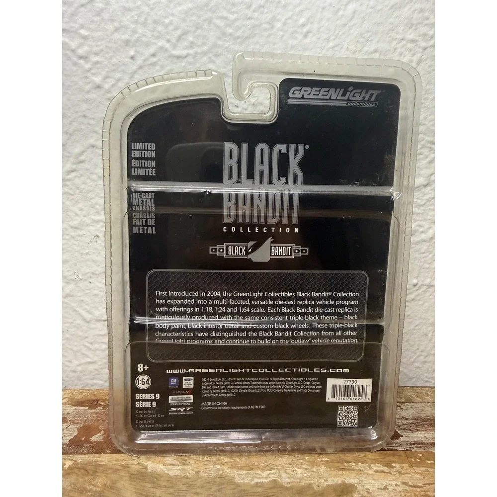 Greenlight Collectibles Black Bandit 1966 Ford Bronco 1:64 Diecast Car
